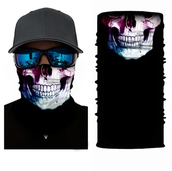

Skull Balaclava Hat Magic Bandana Headwear Outdoor Sports Scarf Cycling Hiking Mask Neck face shield