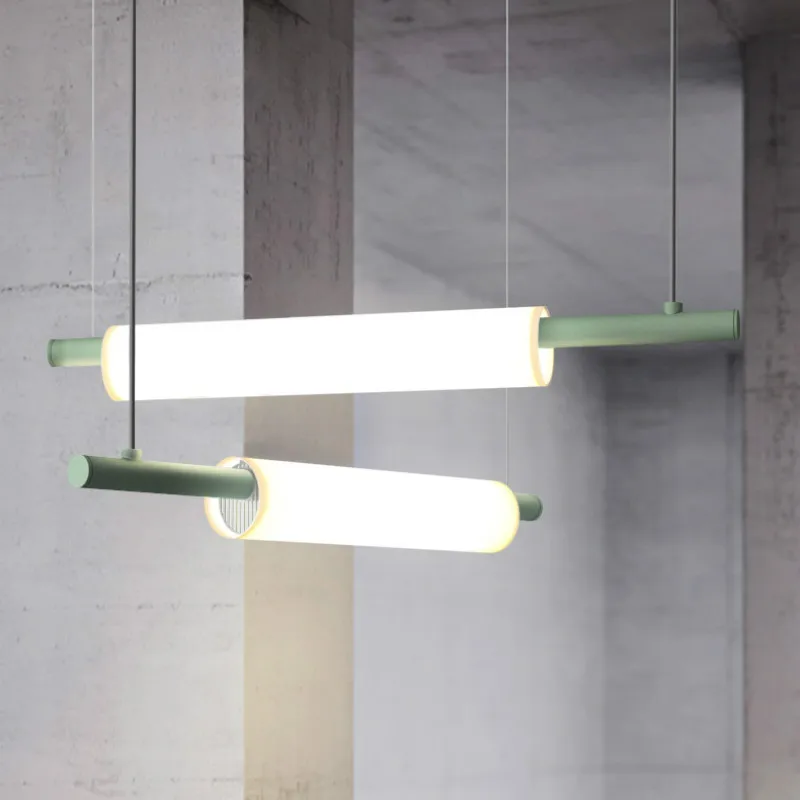 

Nordic Modern Ed Strip Pendant Lighting Simple Living Room Dining Room Lamp Creative Bedroom Bedside Light Fixture Home Decor