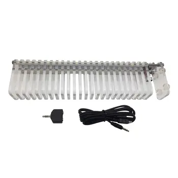 

KS25 Sound Control VU Meter Crystal Sound Column Audio Level Meter LED Music Spectrum DIY Kits VU Tower For Home Theater