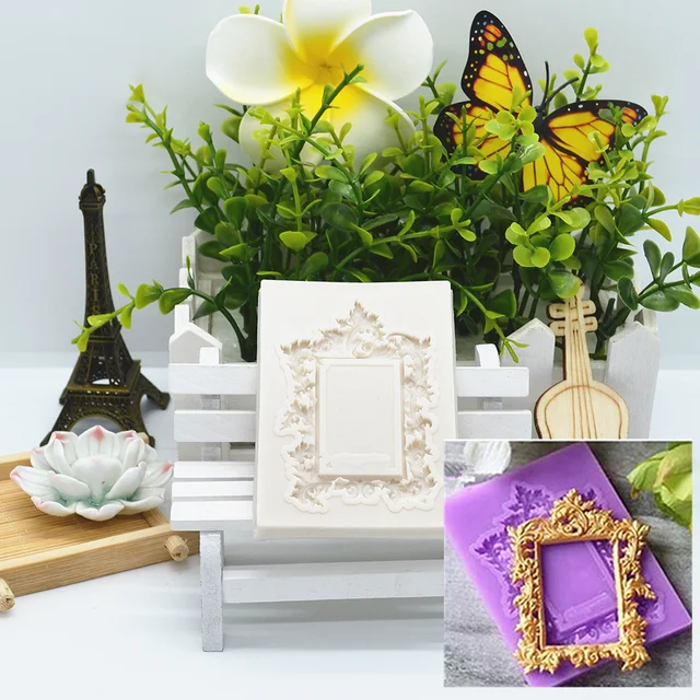 Szilikon Penész Kis Virágkeret Torta Csipke Dekorációs Kellékek Barkácscsokoládé Tészta Fondant Formák Gyanta Konyhai Sütőszerszám