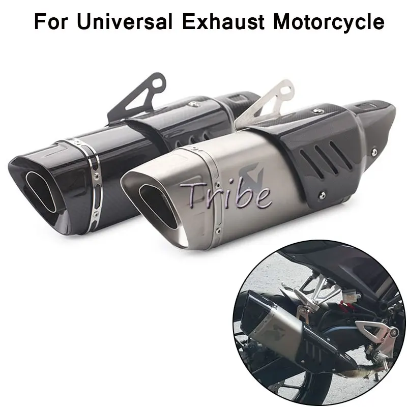 Универсальный 51 мм Escape Moto Akrapovic выхлопная труба мотоцикла для мотокросса глушитель Pitbike для Z900 msx 125 Ninja250 ltz 400 xt 600