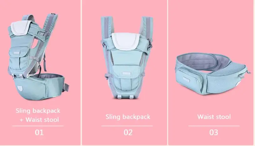 Многофункциональный эргономичный слинг Hipseat новорожденный кенгуру перевозчик 0-36 месяцев хлопчатобумажная накидка Младенческий слинг рюкзак