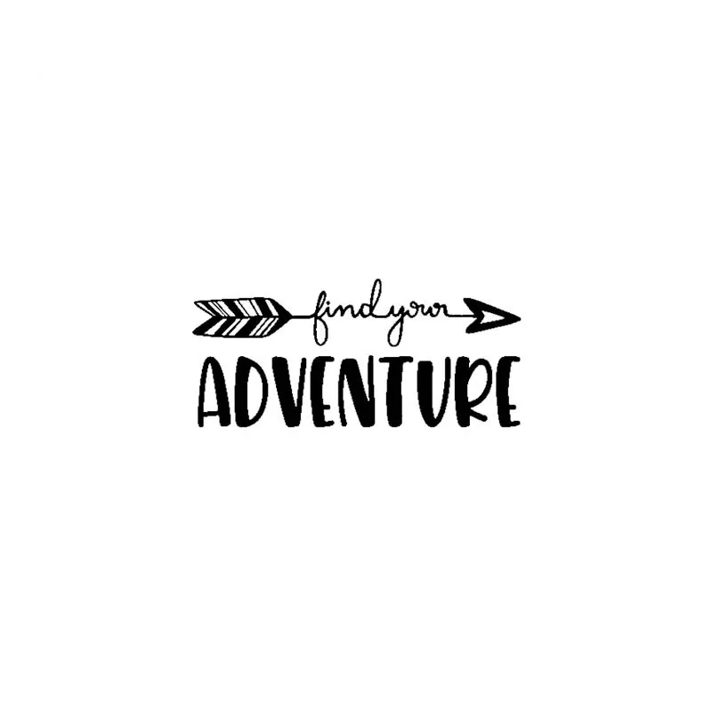 

Creative Find Your Adventure Car Sticker Cover Scratches Waterproof Bumper Window Windshield Accessories Pvc 17.8CM X 8CM