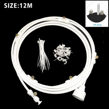 

Hose Practical Garden Irrigation Misting Cooling System With 12V Pump Quick Connect Greenhouse Patio Brass Nozzles Durable