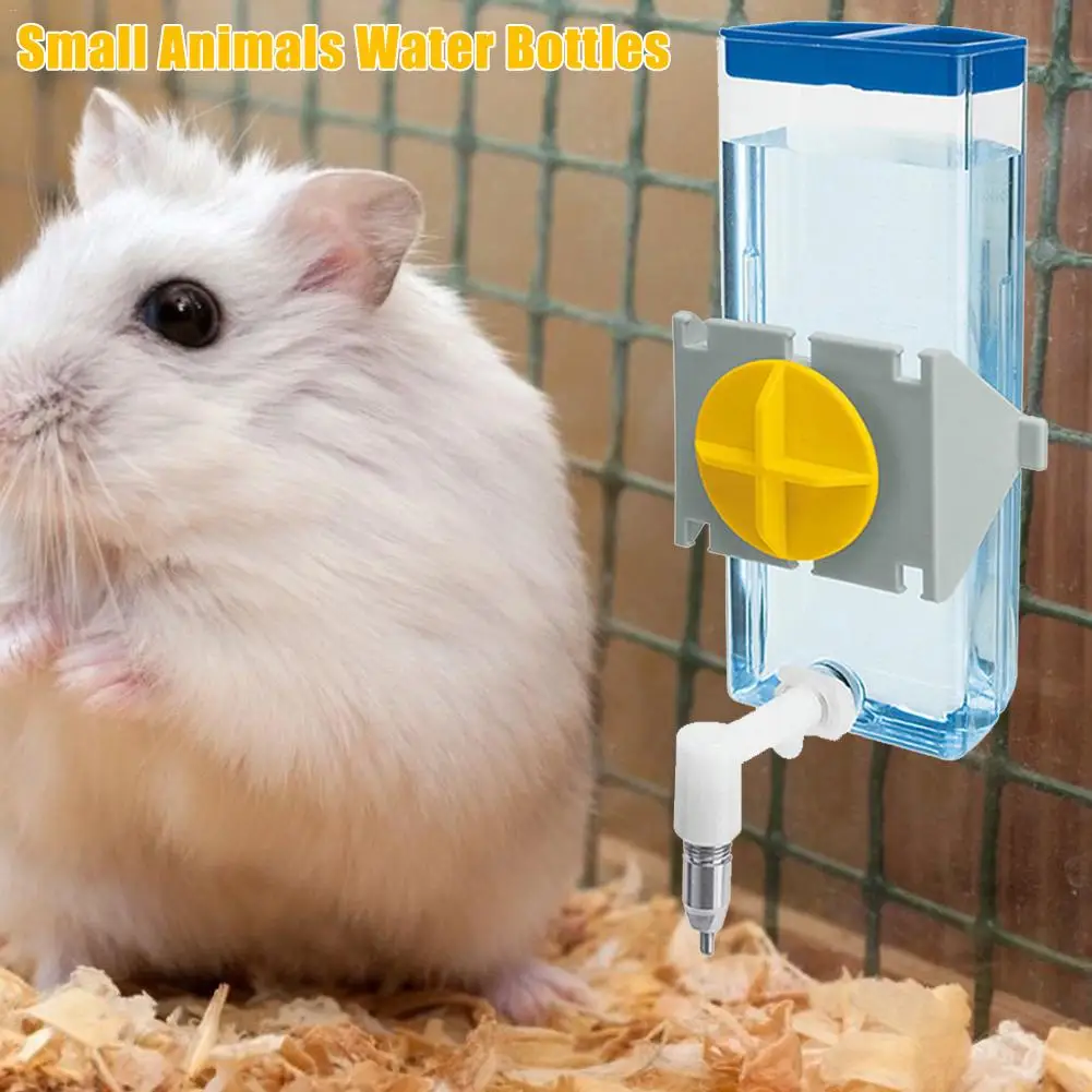 

100ml-600ml Small Pet Hamster Drinker Waterer Rabbit Guinea Pig Cat Hamster Water Fountain Pet Dispenser Drinker Drinking Bottle