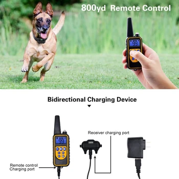 

Portable Electric Dog Training Collar Adjustable Vibration Mode Anti-Barking Collar Pet Trainer with LED Light EU Plug