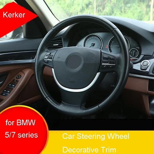 

Car Steering Wheel Decoration Cover Trim Stickers for BMW 5 7 Series 5GT F10 F11 F07 F18 G30 G31 G38 F01 F02 F03 F04 Accessories