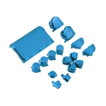 

New Colorful Full Chrome Button Replacement Mod Game Kit for Playstation 4 for PS4 Controller Joystick Video Game Playstation