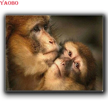 

5d home decoration diamond painting monkey full drill square round diy diamond embroidery pattern diamond art 3d cross stitch