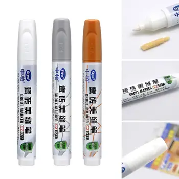 

Beauty Stitch Pen Tile Mark Pens Tricolor Tile Repair Seam Aide Glue Reform Pen Wall Agents Porcelain Stitching P8Y6