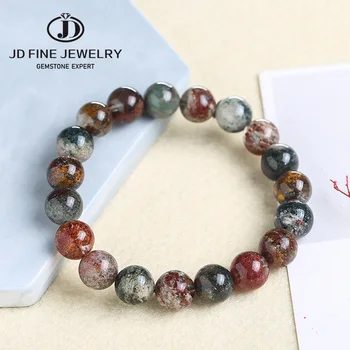 

JD DIY Crafts Natural Multicolor Ghost Phantom Quartz Crystal Stone Specimen Healing Bracelet Gemstone Home Decor Collection