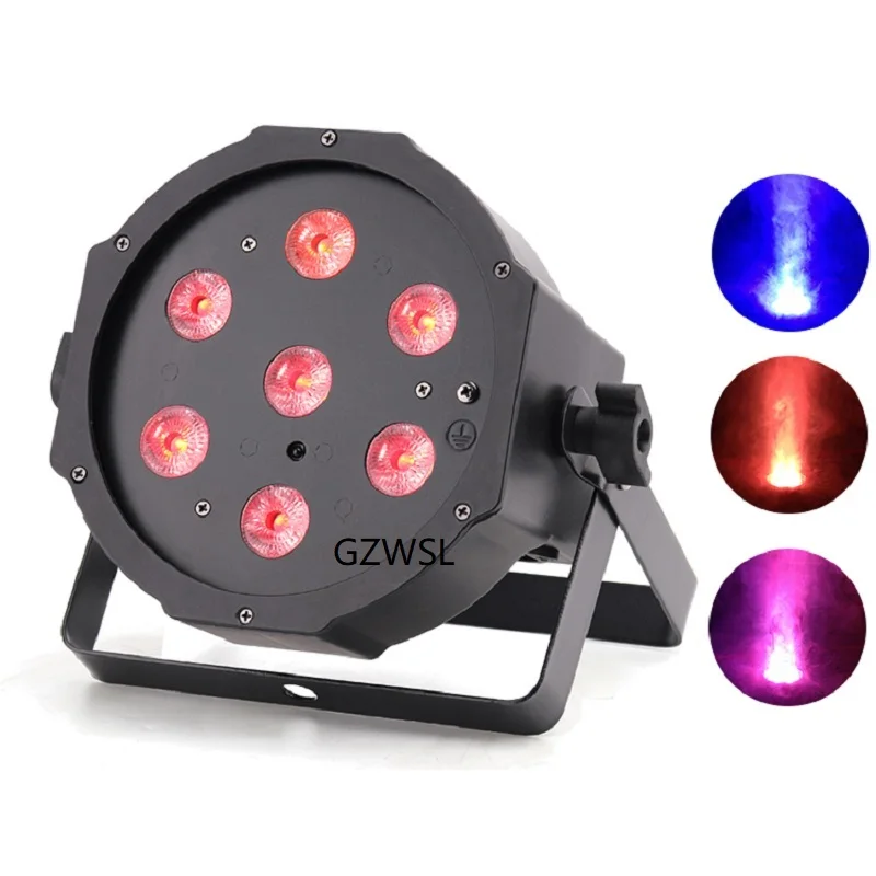 10 шт./лот 7*10 Вт DJ сценическое освещение Led плоский Sim Par может для продажи