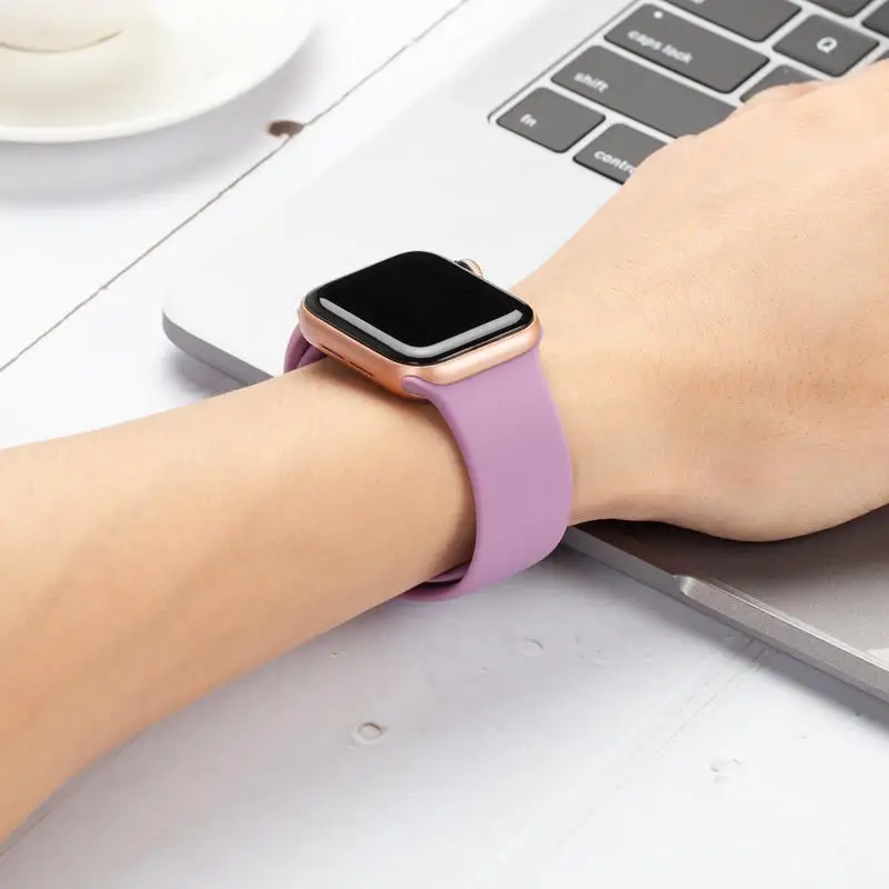 16 Ремешок для Apple Watch 38 мм 40 мм 42 мм 44 мм силиконовый ремешок IWatch Замена для Apple Watch серии 4,3, 2 38 мм 44 мм 81009 - Цвет ремешка: 16
