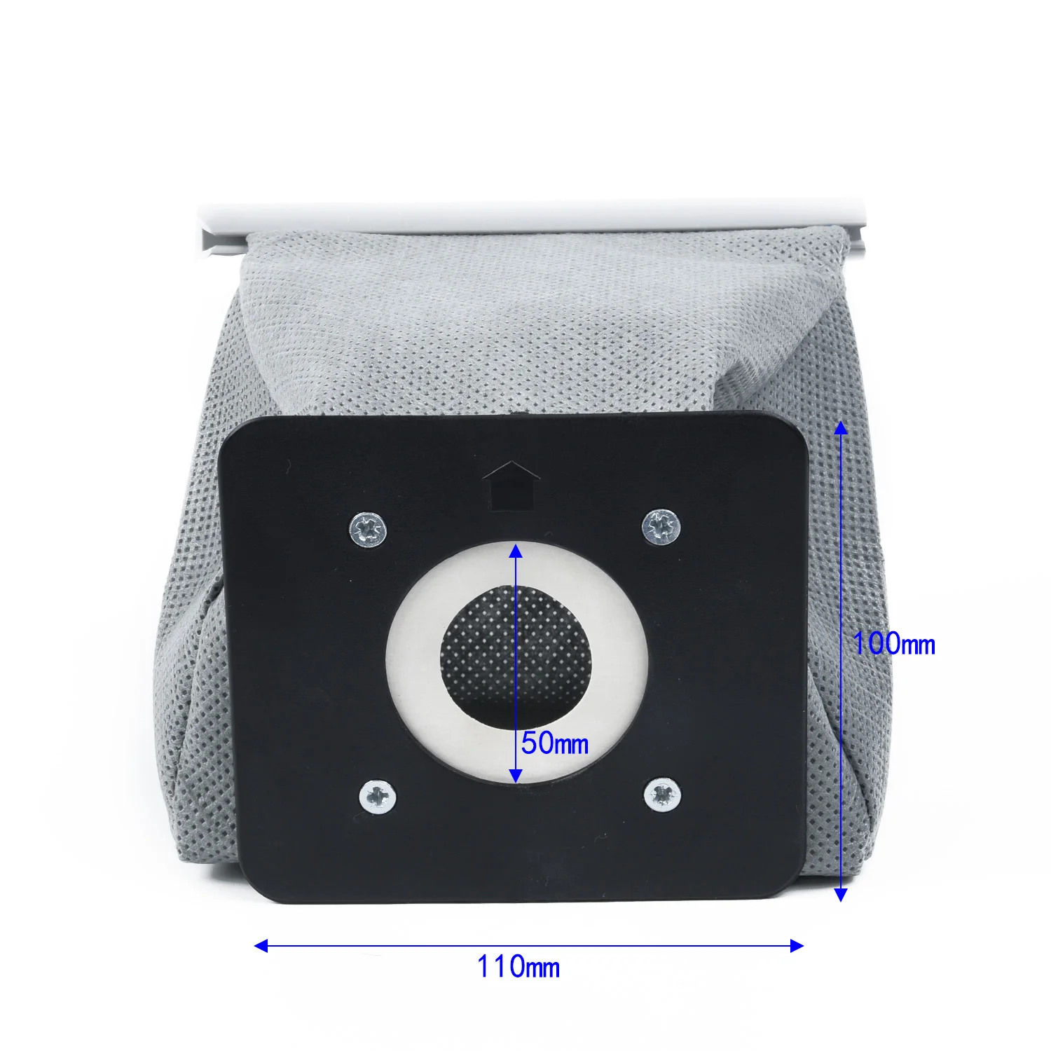 1pc Grey Universal Cloth Dust Bag Reusable Vacuum Cleaner Bags 11*10cm