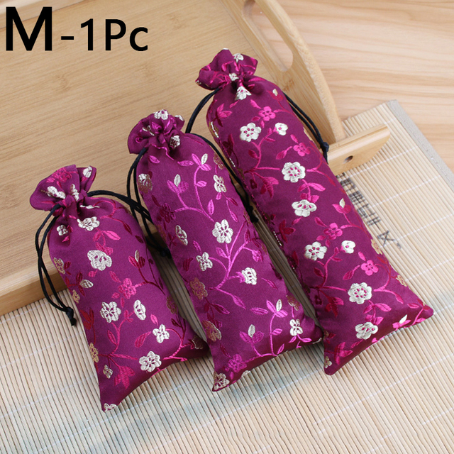 Embroidery Satin Drawstring Gift Bag Silk Jewelry Packaging Bags Christmas Wedding Gift Decor Pouches