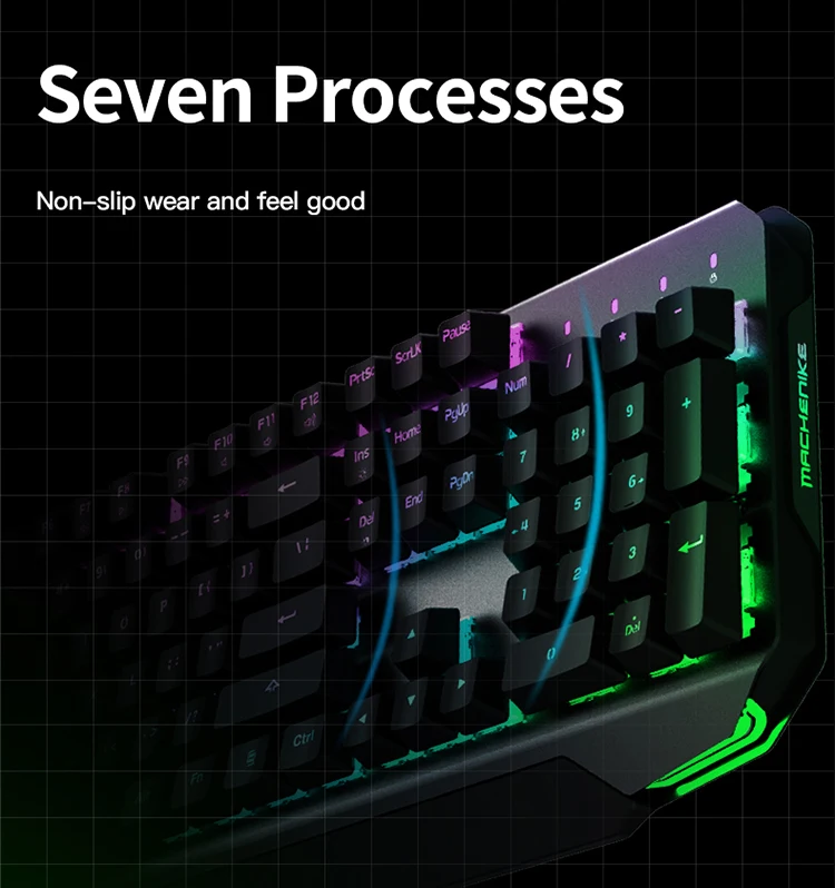 Teclas para Jogos k7 sem Fio Machenike-teclado Mecânico Bluetooth Interruptor Azul Teclado Gamer 87 3.0 14 Computador e Escritório