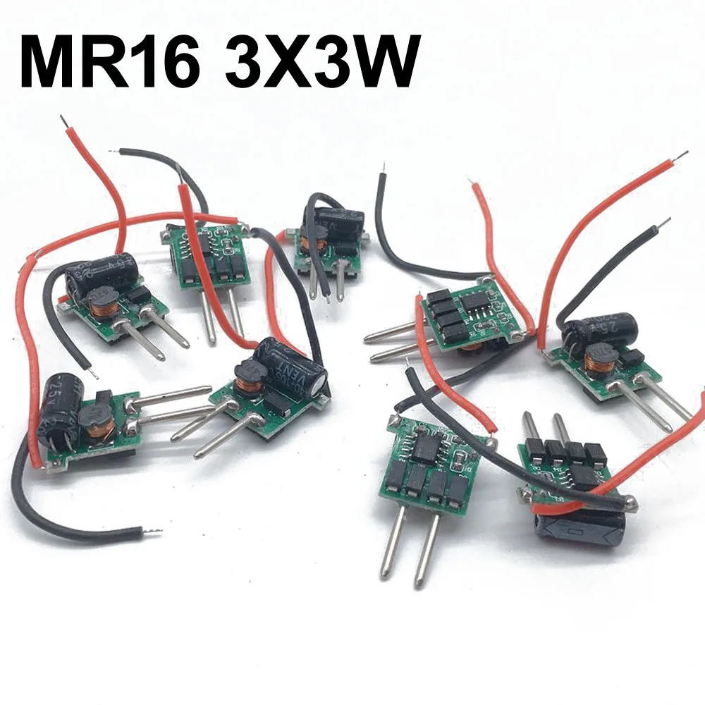 Светодиодный драйвер MR16 10 шт. 3x3 Вт трансформатор 3*3 источник питания для лампы 12 В