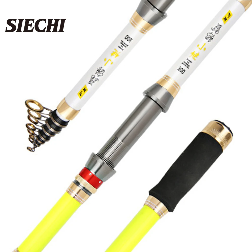 SIECHI1Pcs удочка для рыбалки Rods1.8m/2 1 m/2 4 7 mTelescopic Удочка из углеродного волокна ловли