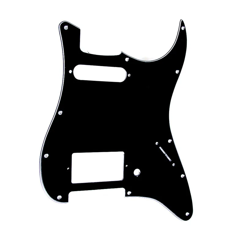 Black 3 Ply Guitar Pickguard for Fender Stratocaster Strat HS Single