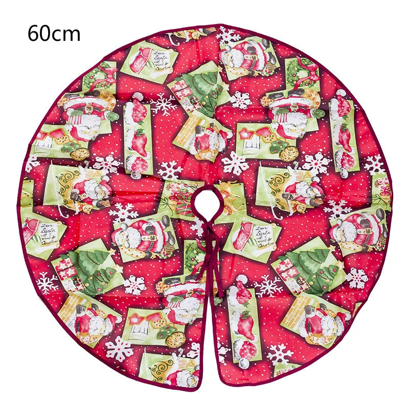 tree skirt 24 1 шт., Полиэстеровая клетчатая Рождественская елка, юбка, ковер, украшение для дома, юбки с елкой, Новогоднее украшение, нетканый материал - Цвет: tree skirt 24