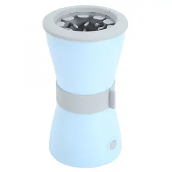 

Silicone Blue Automatic USB Charging Pet Electric Dirty Paw Cleaning Cup Foot Washing Tool for Dogs Cats Pet Paw Cleaner