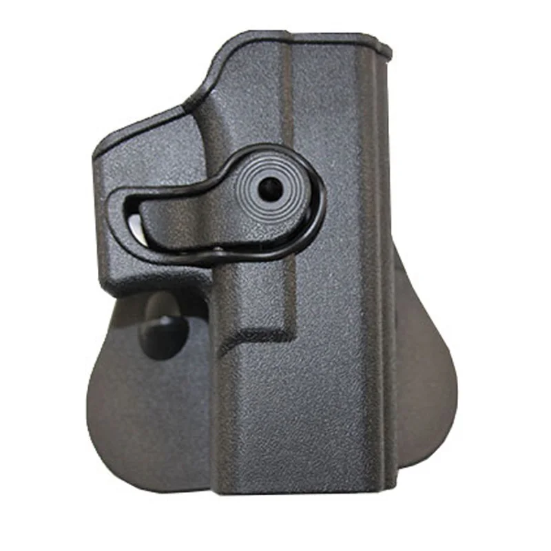 Black only holster Тактический IMI Glock кобура пистолет кобура для мягкой пневматики для Glock 17 19 22 26 чехол Талия с подсумок для журналов Охотничьи аксессуары - Цвет: Black only holster