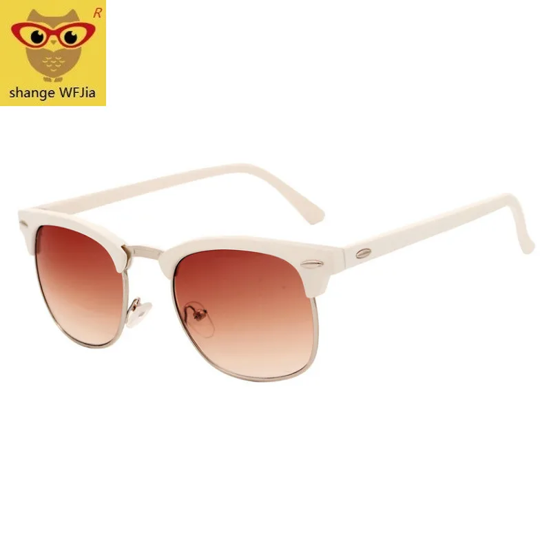 Солнцезащитные очки женские популярные брендовые дизайнерские ретро мужские Летние Стильные Солнцезащитные очки с заклепками в оправе красочные покрытия оттенков
