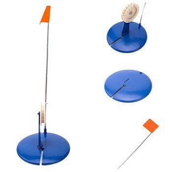 

Ice Fishing Rod Tip-Up Durable Fishing Pole Cover Fishing Safety Flag Base Mount Replacement Ahr029