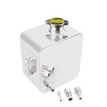 

Universal 2L Polished Alloy Header Car Expansion Water Coolant Overflow Cistern Reservoir Kit