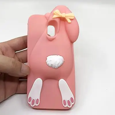 Rabbit Pink Чехол для samsung J5 чехол милый 3D мультяшный Минни Кот Ститч силиконовый чехол для samsung Galaxy J3, J5, J7 года Pro EU чехол - Цвет: Rabbit Pink