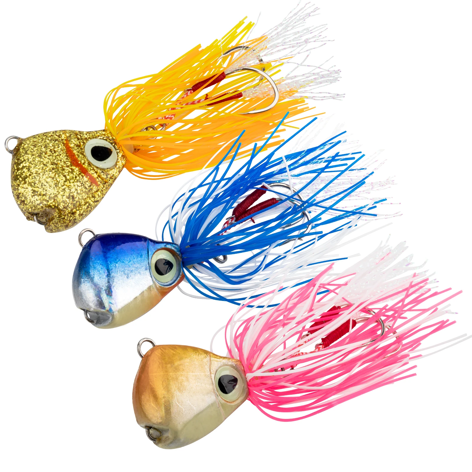 Spinnerbait Silicone Skirts Lure 64g 84g 102g Fishing Jig Skirt Leurre Buzz  Bait Fishing Lures Pesca