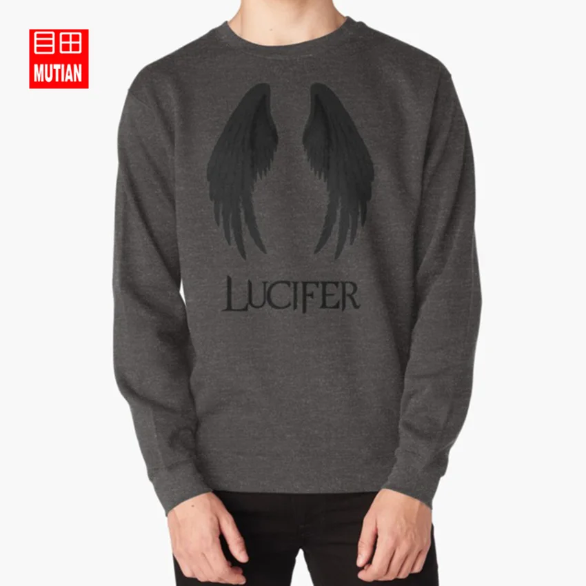 Lucifer толстовки luficer сатана демон демонио Кристо серия scify sci fy - Цвет: darkgrey-sweatshirt