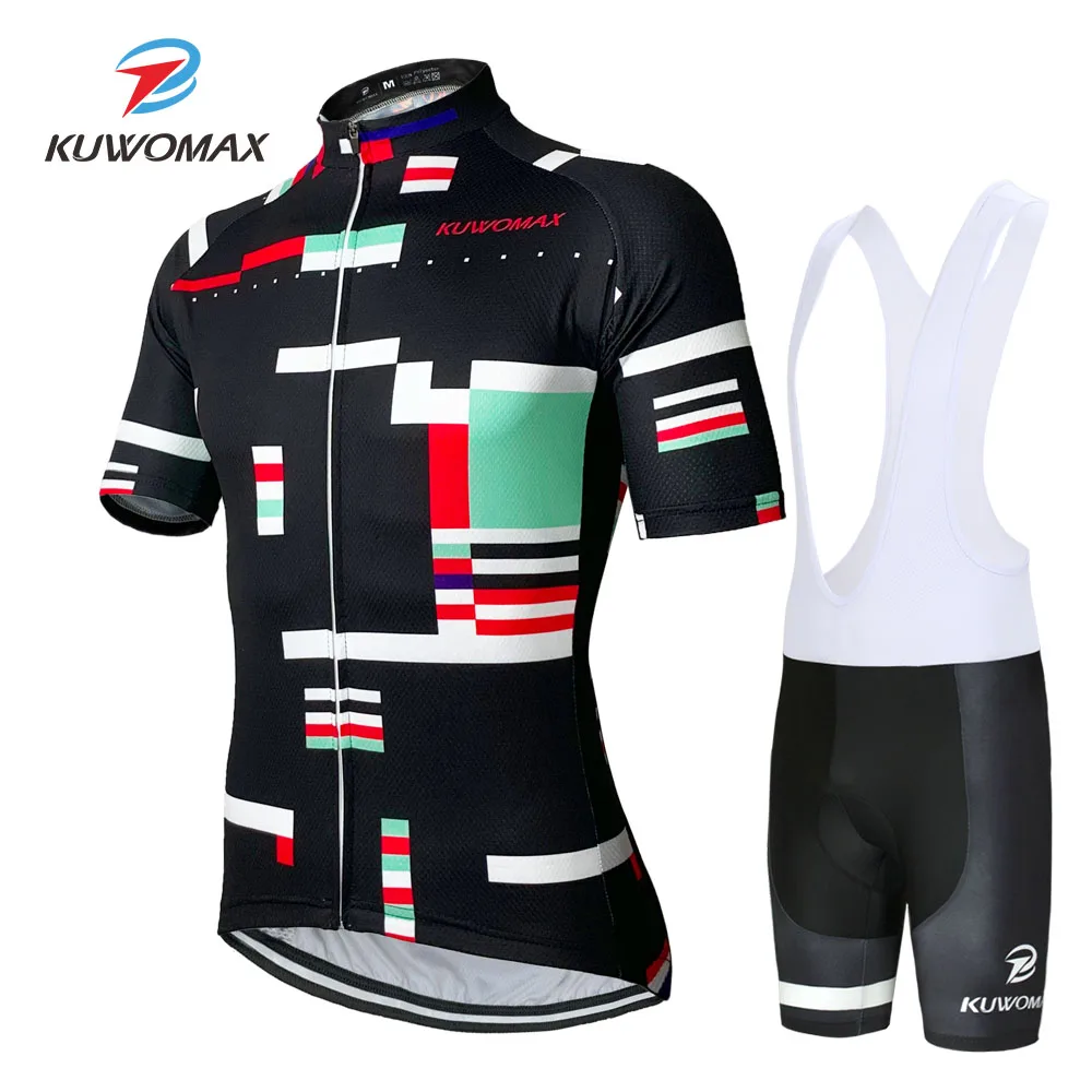 

KUWOMAX 2020 Men Pro Short Sleeve Summer Cycling Jersey Set Cycling Clothing Breathable Quick-Dry Cycling Set Outdoor Sport Set.