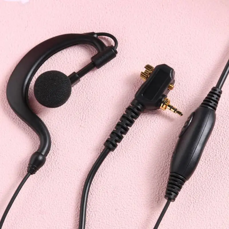 1 Pin 2.5mm plug with thread G Shape Earpiece Headset PTT Mic for Motorola Tetra MTP850 MTS850 MTH800 MTP850 MTH650 MTH600