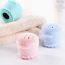 Горячая силиконовая кисть для очистки дица форма осьминога очищающий лосьон для лица Уход за кожей Инструменты скраб стиральная щетка для чистки пор очиститель отшелушиватель