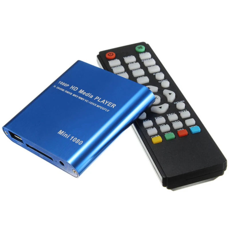  Enchufe de EE. UU. Mini carro HDD reproductor multimedia adaptador Hdmi Av Usb Host con Sd Mmc lect