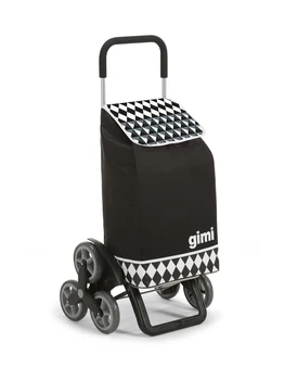 

Gimi Tris large shoulder bag black, silver, white