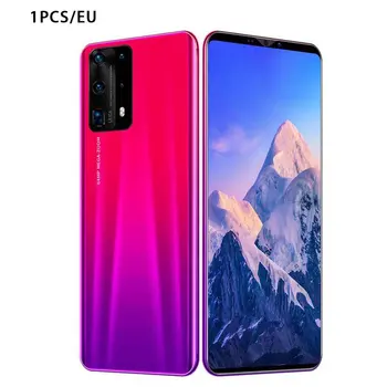 

Dual-Core P40 Pro Smartphone 5 Inch Screen Smartphone 512M+4G Android Smartphone 3D Glass Plated Back Cover Red