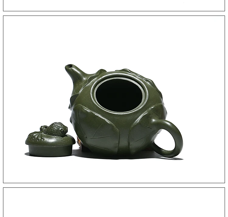 Yixing фиолетовый песок чайник известные художники чисто ручной работы характеристика зеленая грязь рыба чай с лотосом горшок кунгфу Чайный Набор