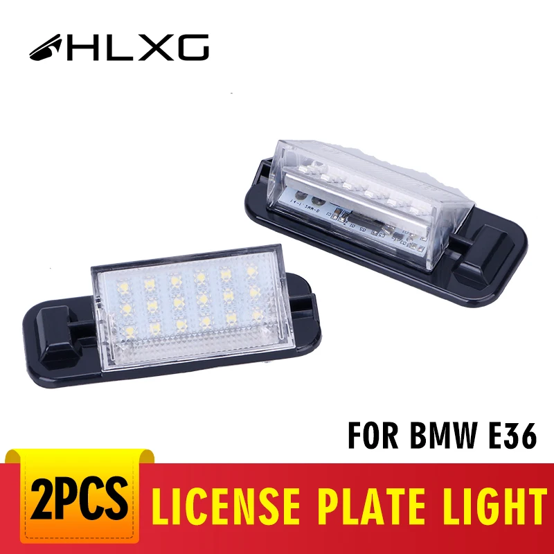 For BMW LED License Plate Lights Lamps Bulbs No ErrorFor BMW E36 3