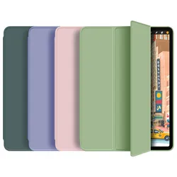 Para ipad ar 2 ar 4 10.9 3 caso inteligente para novo ipad 10.2 pro 10.5 11 2021 m1 9.7 mini 5 4 com suporte de lápis capa de concha de silicone