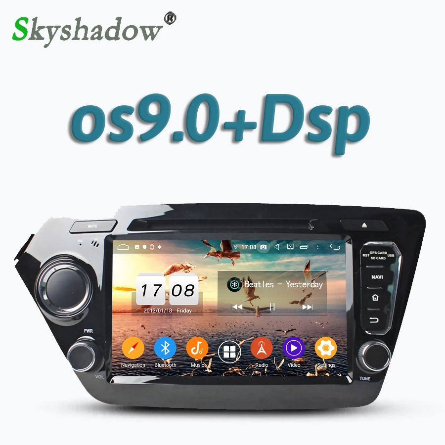 Автомобильный dvd-плеер DSP ips TDA7851 Android 9,0 Восьмиядерный 4G ram Bluetooth Wifi gps карта DVR камера RDS радио для kia K2 RIO 2010