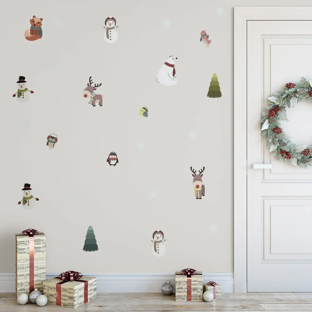 6 листов наклейки на окна в виде снежинок|Наклейки стену| |