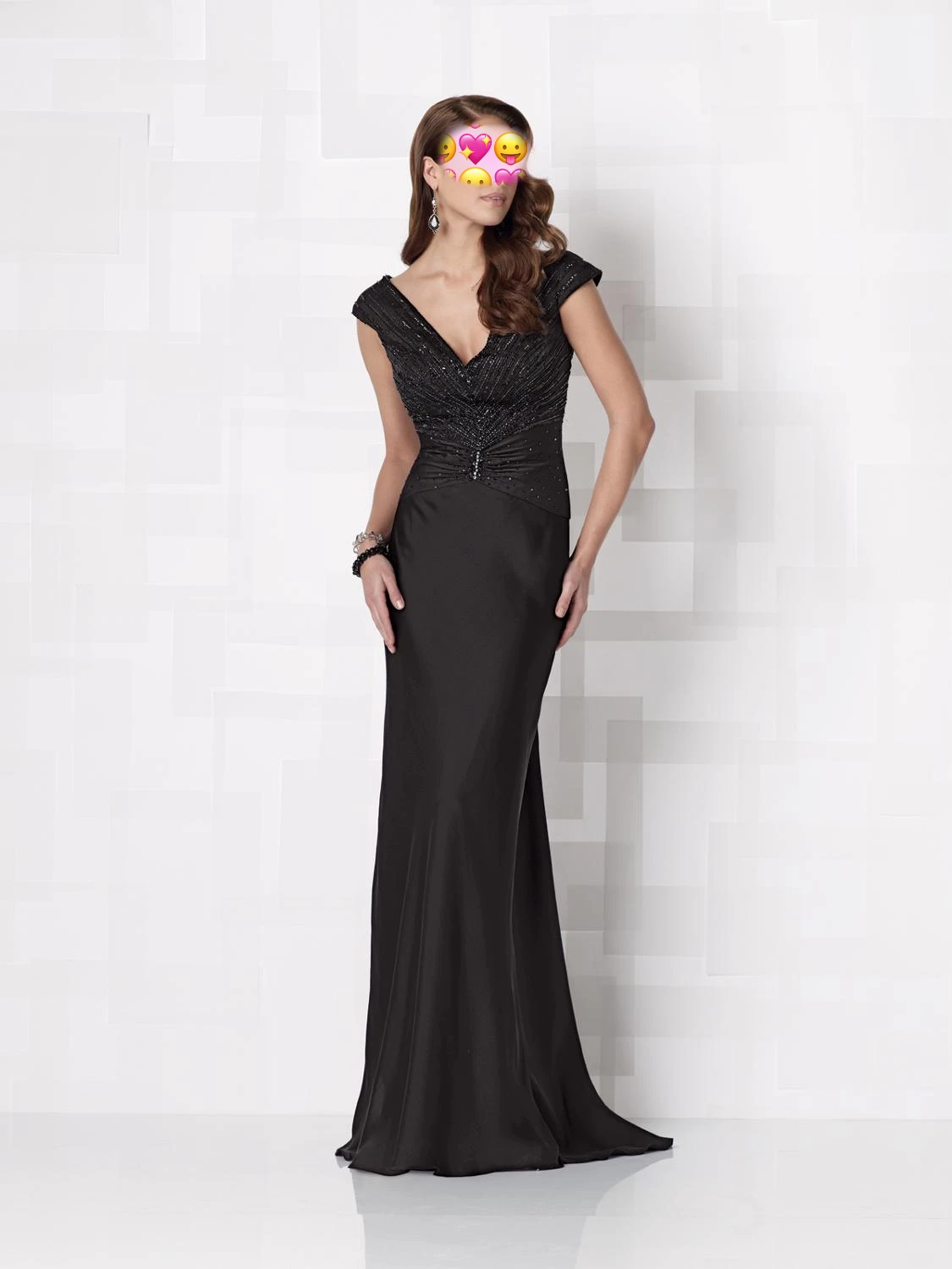 

Black Mother Dresses Sheath Beading Evening Dresses For Weddings vestido de festa para mae da noiva Dress for Women