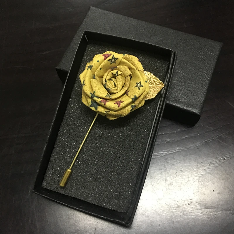 No BOX Brooches Британская Мужская и женская романтическая брошь из сплава на лацкане, брошь для жениха, свадьбы, клуба, вечерние, для костюма, цветочные броши в форме цветка розы аксессуары для корсажа - Цвет: No BOX Brooches