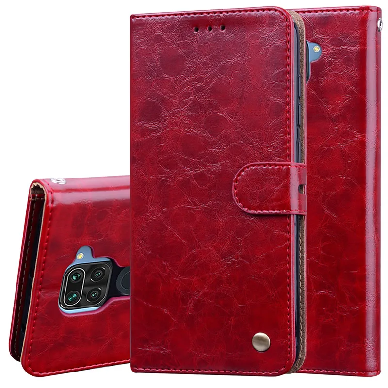 High Quality Leather Flip Case For Xiaomi Redmi Note 9 Cover Card Holder Wallet Case For Xiaomi Redmi Note9 Note 9 Phone Cases xiaomi leather case glass