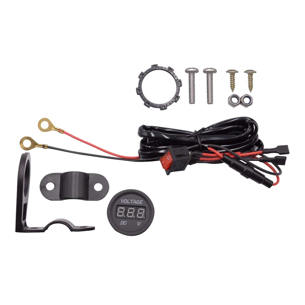 Мотоциклетный вольтметр 12-24 В с сисветодиодный цифровым - Цена: 459,94 руб.