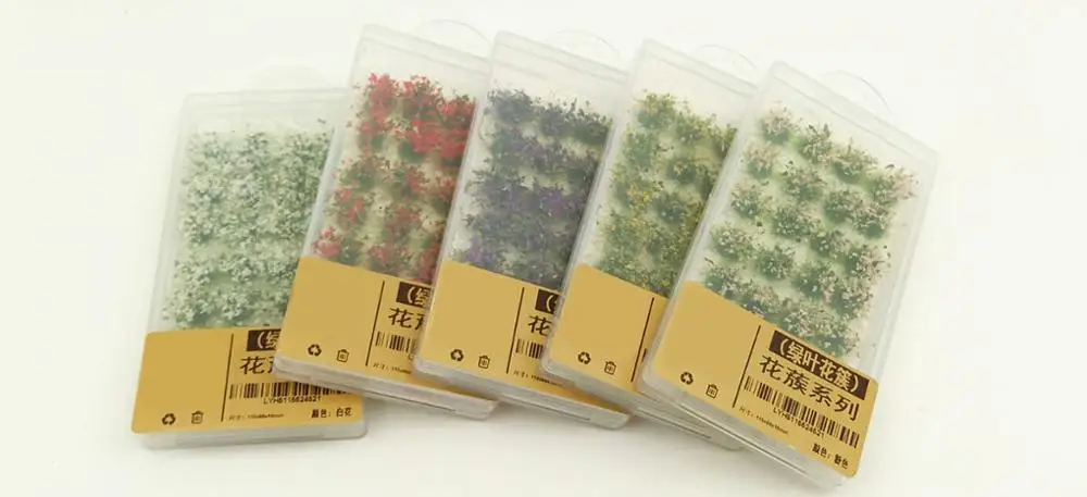  miniature Flower cluster vegetation Simulation flowers Military Model Scenario DIY material for tra