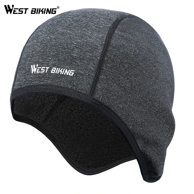 Зимняя велосипедная шапка WEST BIKING ветрозащитная Теплая Флисовая для бега катания