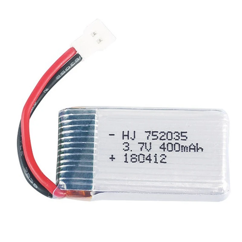 5 шт. 3,7 в 400 мАч Lipo батарея+ USB зарядное устройство запасные части для Hubsan X4 H107 H107L H107D JD385 JD388 752035 батарея